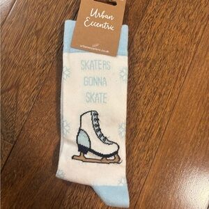 White and Blue Skater socks